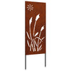 Vidaxl tuin privacy screen fretwerk roestig 50 x 140 cm cortenstaal