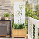 Vidaxl tuin privacy screen fretwerk wit 50 x 140 cm koudgewalst staal