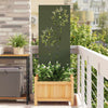 Vidaxl tuin privacy screen olijfgroen 50 x 140 cm koudgewalst staal