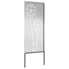 Vidaxxl protección visual para jardín plata 50 x 140 cm acero galvanizado