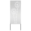 Vidaxl tuin privacy screen zilver 50 x 140 cm gegalvaniseerd staal