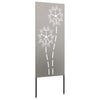 Vidaxxl paravento da giardino traforato arrugginito 50 x 140 cm in acciaio corten