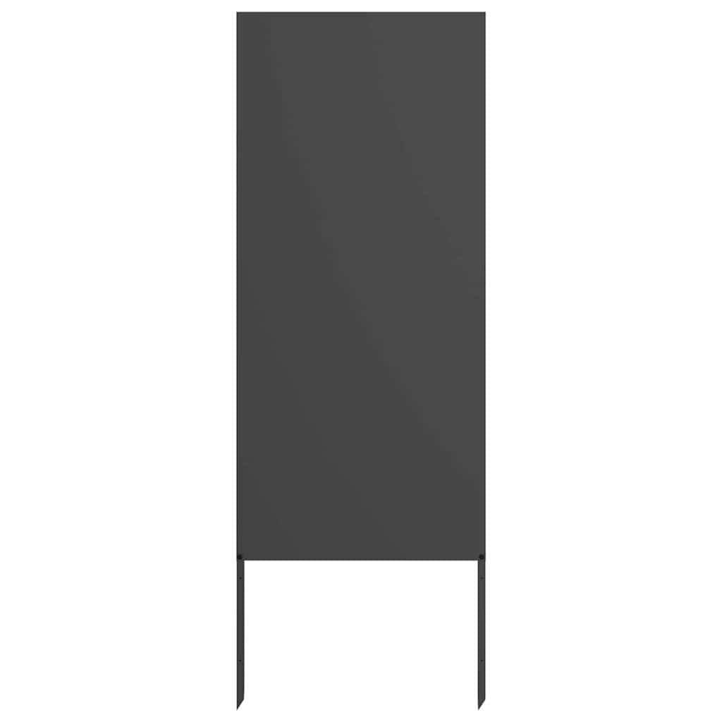 Vidaxl tuin privacy screen zwart 50 x 140 cm koudgewalst staal