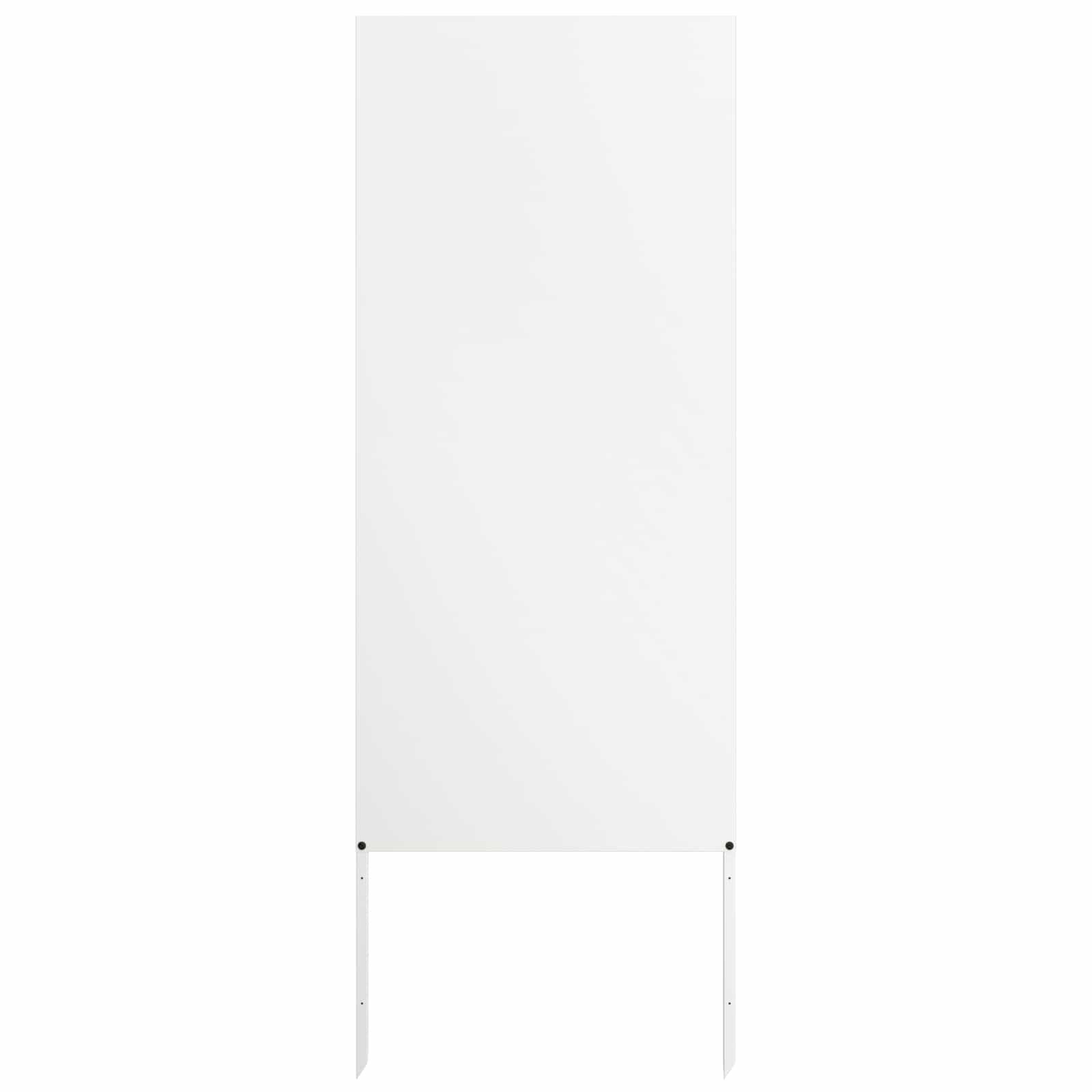 Vidaxl tuin privacy screen fretwerk wit 50 x 140 cm koudgewalst staal