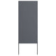 Vidaxl tuin privacy screen antraciet 50 x 140 cm koudgewalst staal