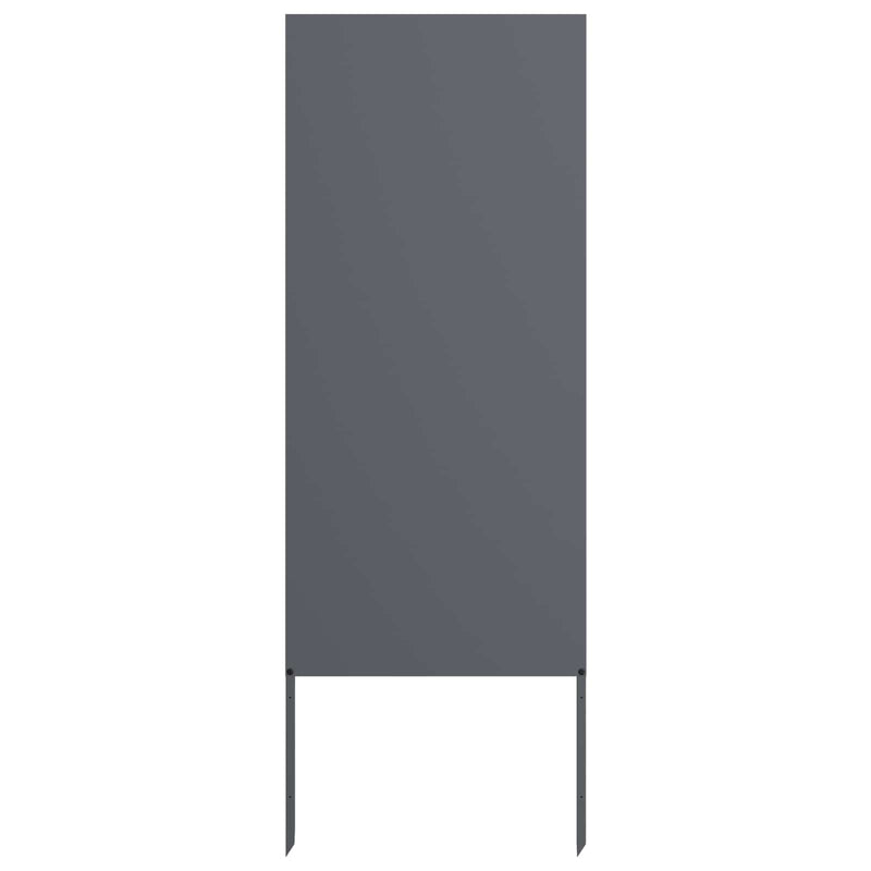 Vidaxl tuin privacy screen antraciet 50 x 140 cm koudgewalst staal