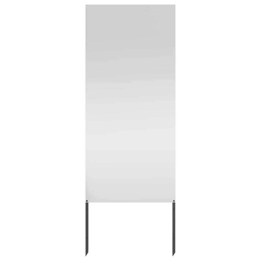 Vidaxl tuin privacy screen zilver 50 x 140 cm gegalvaniseerd staal