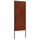 Vidaxxl protección visual para jardín calado oxidado 50 x 140 cm acero corten