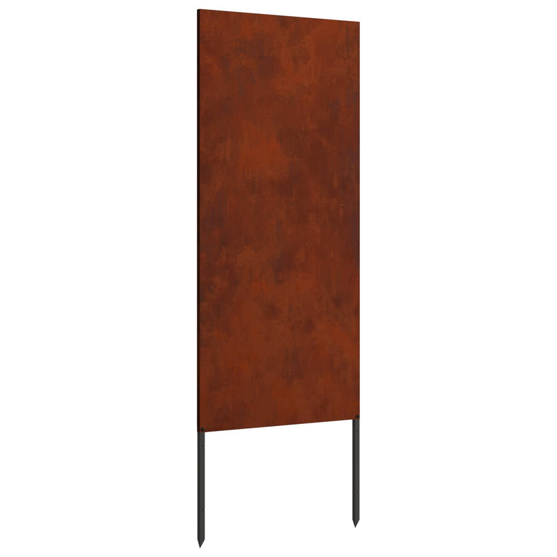 Vidaxxl protección visual para jardín calado oxidado 50 x 140 cm acero corten
