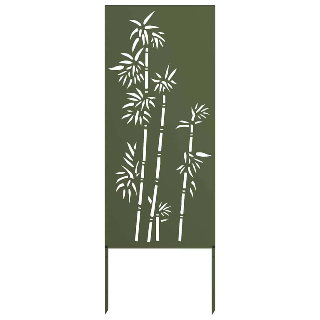 Vidaxl tuin privacy screen olijfgroen 50 x 140 cm koudgewalst staal