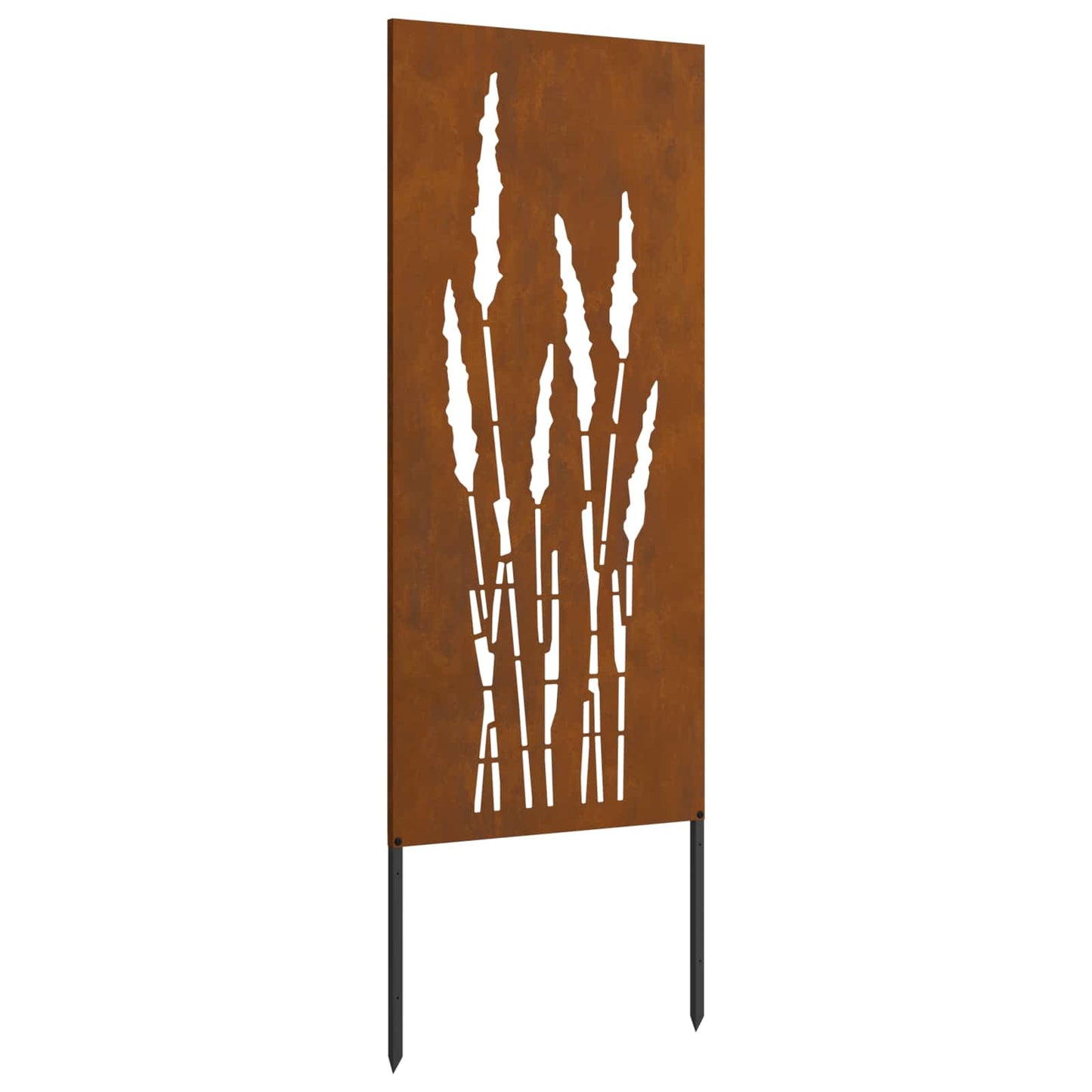 Vidaxxl protección visual para jardín flores oxidado 50 x 140 cm acero corten