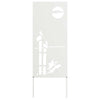 Vidaxl tuin privacy screen fretwerk wit 50 x 140 cm koudgewalst staal