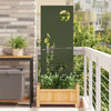 Vidaxl tuin privacy screen olijfgroen 50 x 140 cm koudgewalst staal