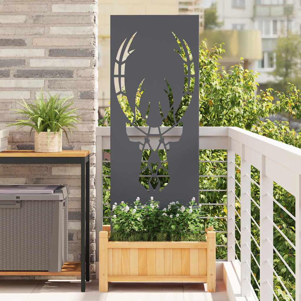 Vidaxl tuin privacy screen antraciet 50 x 140 cm koudgewalst staal