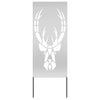 Vidaxxl paravento da giardino argento 50 x 140 cm in acciaio zincato