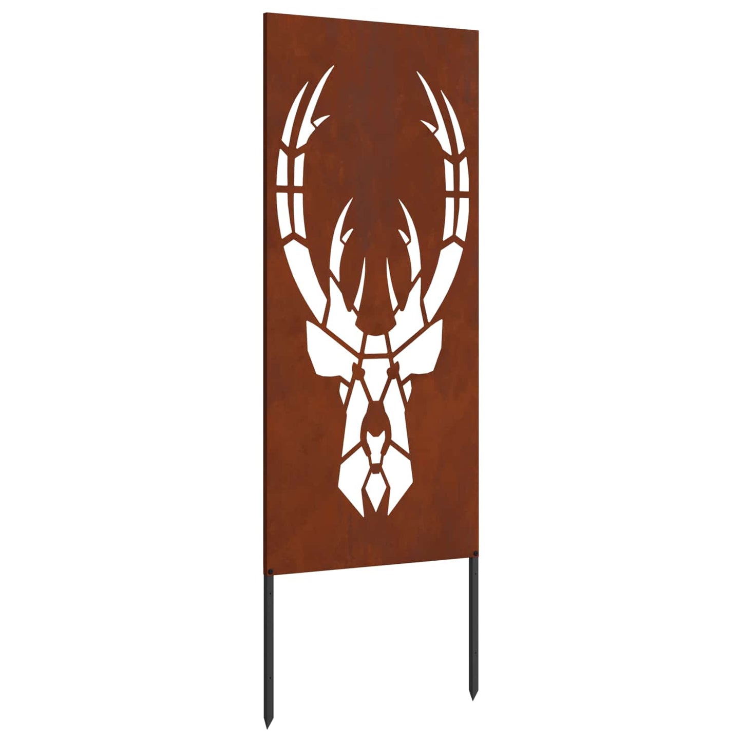 VidaXL protección visual de jardín animal print oxidado 50 x 140 cm acero corten