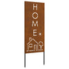 Vidaxxl protección visual para jardín calado oxidado 50 x 140 cm acero corten
