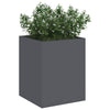 Vaso da fiori da giardino Vidaxxl antracite 32 x 32 x 40 cm in acciaio laminato a freddo
