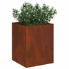 Vidaxl macetero de jardín acero corten 32 x 32 x 40 cm acero corten