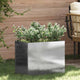 Vidaxx maceta de jardín de acero inoxidable 50 x 32 x 40 cm acero inoxidable