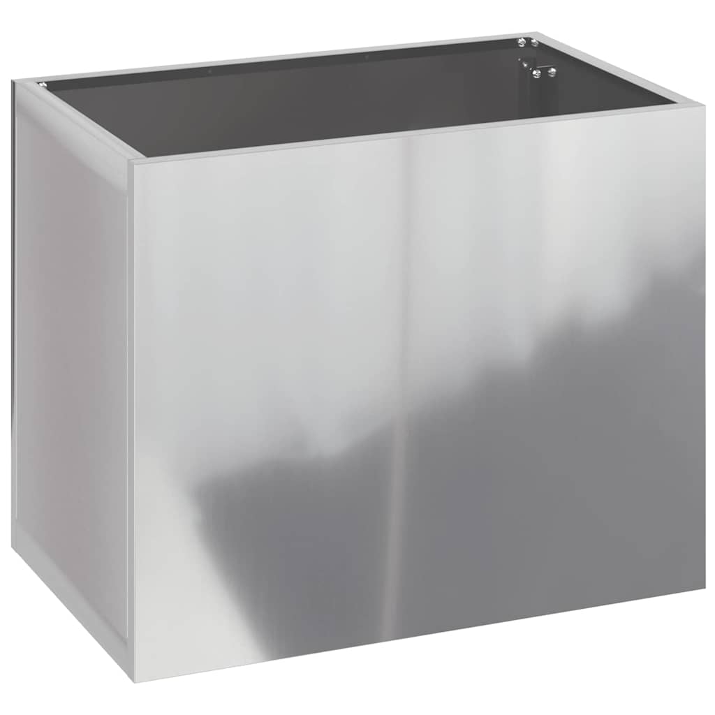 Vidaxl tuin bloempot gegalvaniseerd staal 50 x 32 x 40 cm