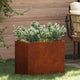 Vidaxl tuin bloempot cortenstaal 50 x 32 x 40 cm cortenstaal
