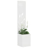 VidaXL protección visual para jardín calado blanco 32 x 140 cm acero laminado en frío