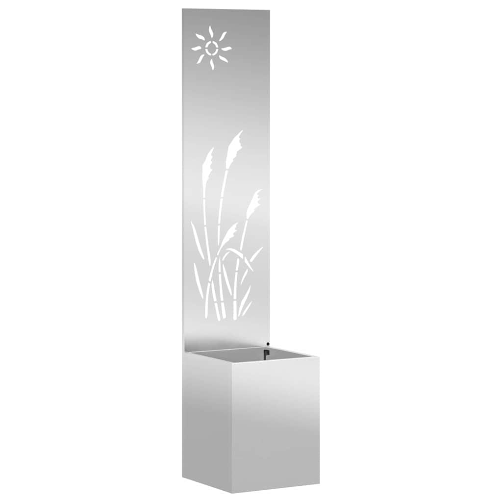 Vidaxl tuin privacy screen zilver 32 x 140 cm gegalvaniseerd staal