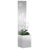 Vidaxxl protección visual para jardín plata 32 x 140 cm acero galvanizado