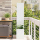 Vidaxl tuin privacy screen fretwerk wit 32 x 140 cm koudgewalst staal
