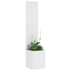 Vidaxl tuin privacy screen fretwerk wit 32 x 140 cm koudgewalst staal