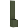 Vidaxl tuin privacy screen olijfgroen 32 x 140 cm koudgewalst staal