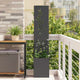 Vidaxl tuin privacy screen zwart 32 x 32 x 150 cm koudgewalst staal