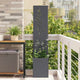 Vidaxl tuin privacy screen antraciet 32 x 140 cm koudgewalst staal