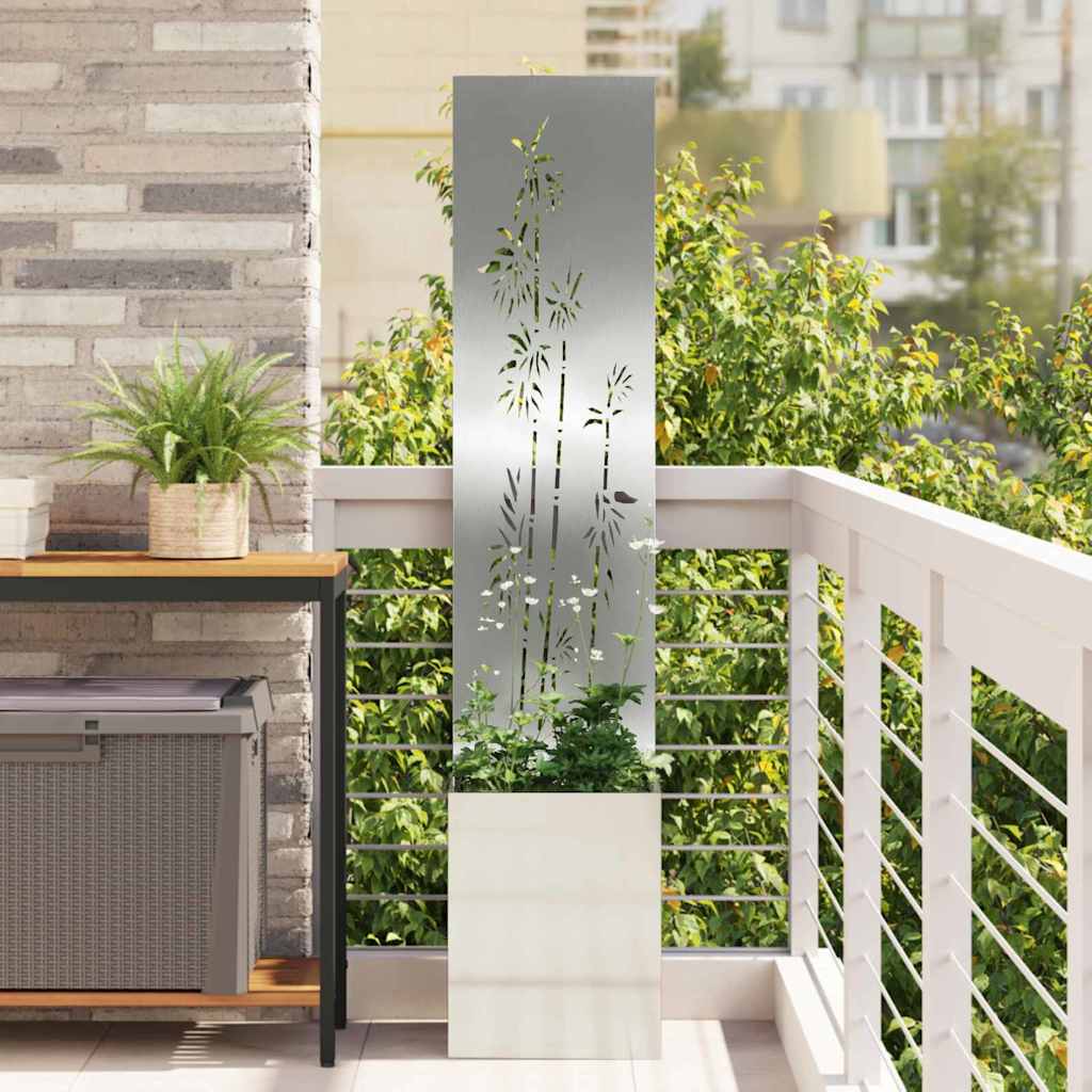 Vidaxl tuin privacy screen zilver 32 x 140 cm gegalvaniseerd staal
