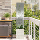 Vidaxl tuin privacy screen zilver 32 x 140 cm gegalvaniseerd staal