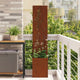 Vidaxl tuin privacy screen roestig 32 x 32 x 150 cm cortenstaal
