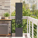 Vidaxl tuin privacy screen zwart 32 x 32 x 150 cm koudgewalst staal