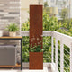 Vidaxl tuin privacy screen roestig 32 x 32 x 150 cm cortenstaal