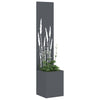 Vidaxl tuin privacy screen antraciet 32 x 140 cm koudgewalst staal