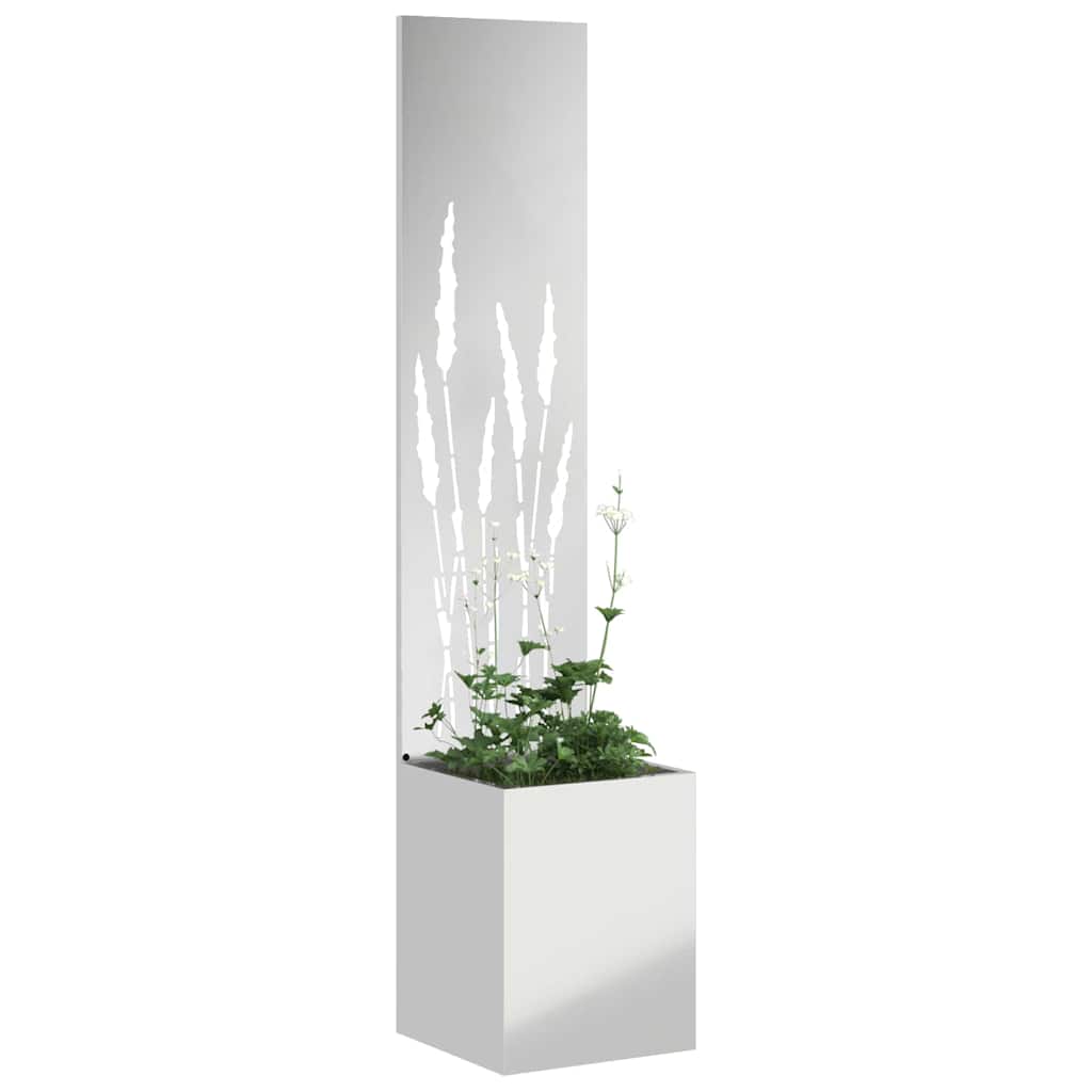 Vidaxl tuin privacy screen zilver 32 x 140 cm gegalvaniseerd staal