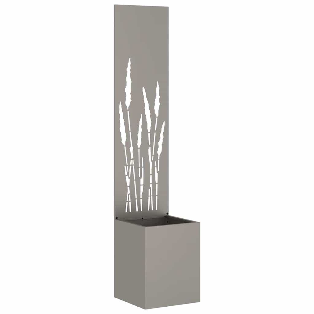 VidaXL protección visual para jardín calado oxidado 32 x 140 cm acero corten