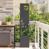 Vidaxl tuin privacy screen zwart 32 x 140 cm koudgewalst staal