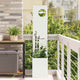 Vidaxl tuin privacy screen wit 32 x 32 x 150 cm koudgewalst staal