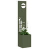 Vidaxl tuin privacy screen olijfgroen 32 x 140 cm koudgewalst staal