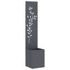Vidaxl tuin privacy screen bloemen antraciet 32 x 32 x 150 cm