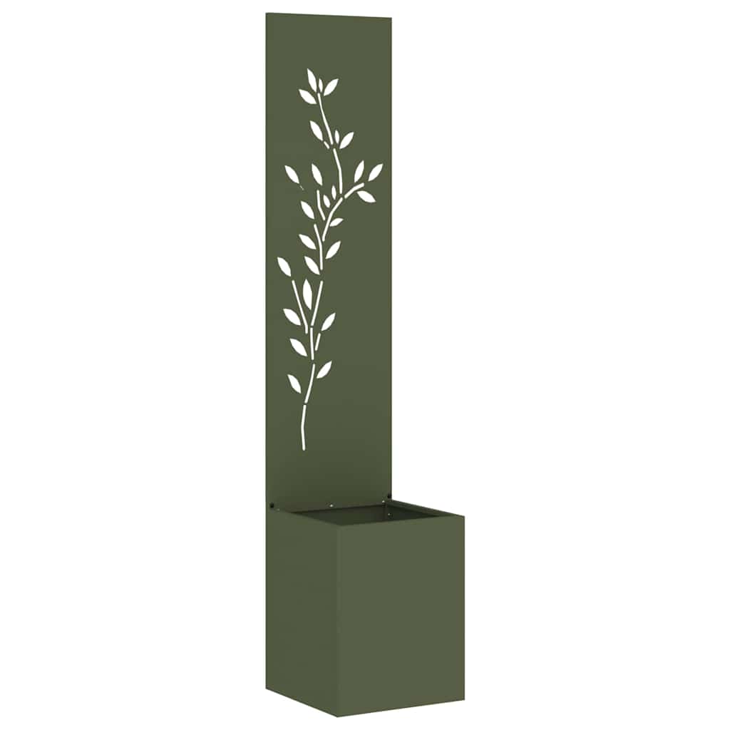 VidaXL protección visual para jardín flores verde oliva 32 x 32 x 150 cm
