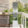 VidaXL paravento da giardino argento 32 x 32 x 150 cm in acciaio inossidabile