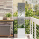 VidaXL protección visual para jardín plata 32 x 32 x 150 cm acero inoxidable