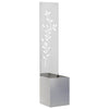 VidaXL paravento da giardino argento 32 x 32 x 150 cm in acciaio inossidabile